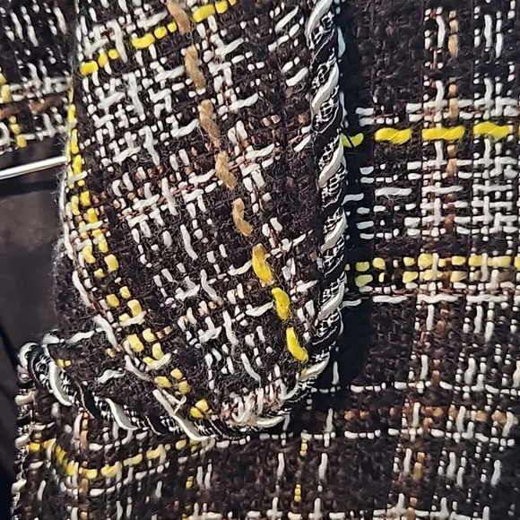 Grace Elements lcon Tweed Jacket Womens 18W BlackMulticolor Plaid Button Up - Picture 11 of 17